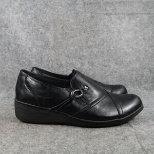 Baretraps Shoes Womens 9.5 Slip On Loafer Clog Farley Classic Comfort Wedge